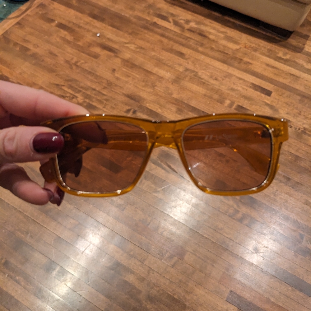 Specs yellow frame sunglasses